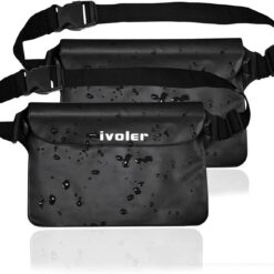 ivoler Pack of 2 Universal Waterproof Waist Bag with Waist Strap