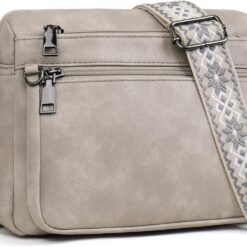 MUIIKOLA Cross Body Bag Women,Crossbody Bags For Ladies,PU Leather Medium Shoulder Handbags Built in Wallet Adjustable wide shoulder straps