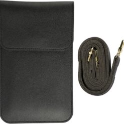 Crossbody Phone Bag,Multi Compartment Touchscreen Shoulder Bag,PU Leather Cellphone Purse Wallet with Adjustable Shoulder Strap for Mobile Phone Less 7 Inch (Black)